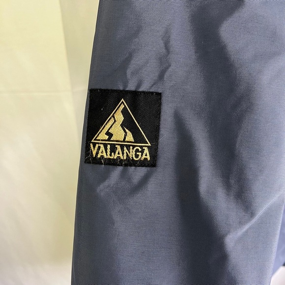 VALANGA BLUE WINTER COAT WARM VINTAGE WITH HOODIE COAT FAUX SHERPA WOMAN SIZE 12 - Picture 14 of 17